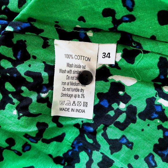 Nué Notes Green Print Koda Cotton Dress - Picture 11 of 12